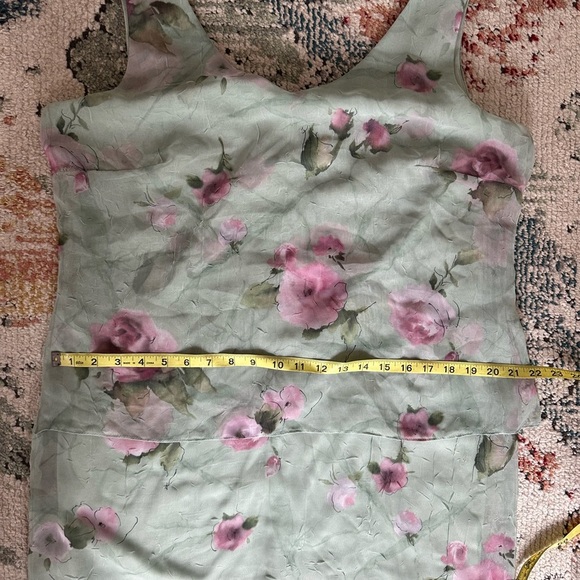 Vintage 90s Plus Women’s Floral Print Sleeveless Dress Size 14W Made in USA - Picture 10 of 16